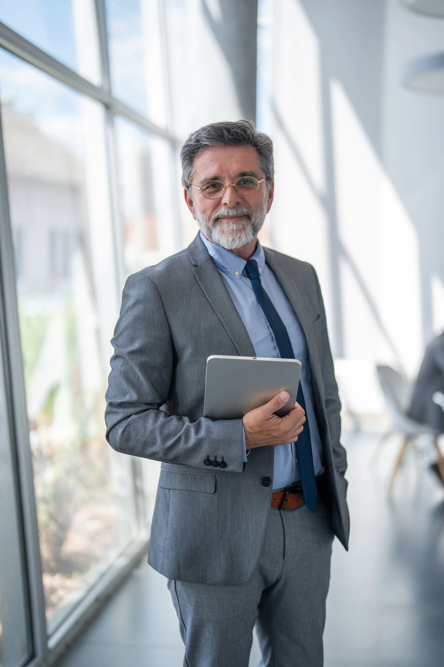 Senior business advisor portrait in office